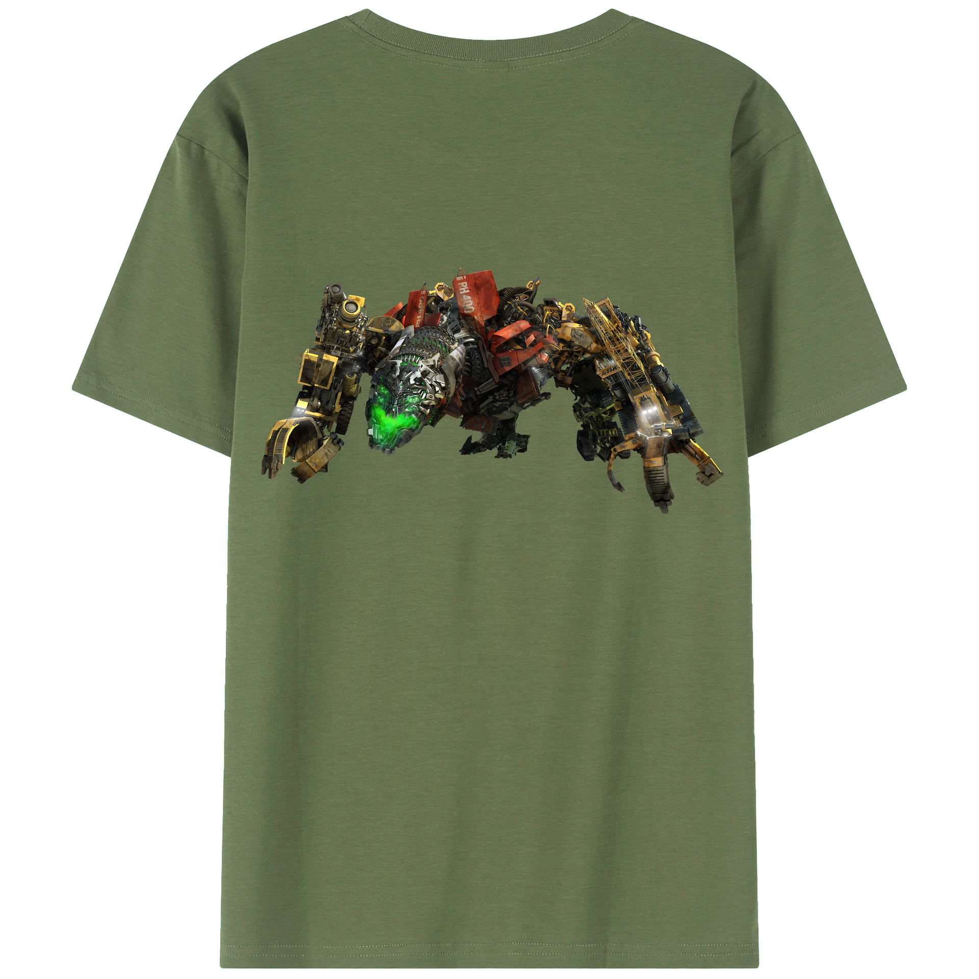 （画像用） Transformers トランスフォーマー 綿100％ メンズ半袖Tシャツ（バックプリント） 通気性